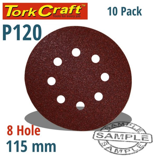 SANDING DISC VELCRO 115MM 120GT