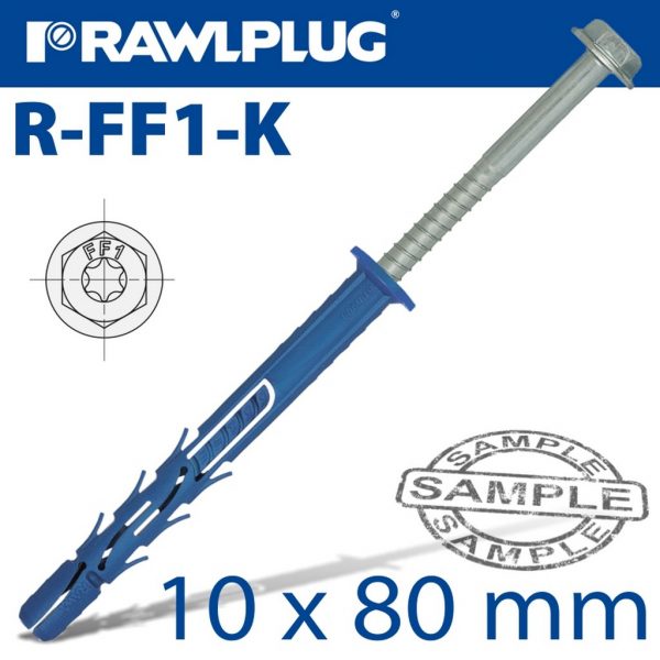 RAWL FRAME FIXING 10X80MM X6