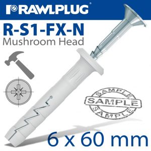 RAWL NYLON HAMMER IN 6X60MMX20
