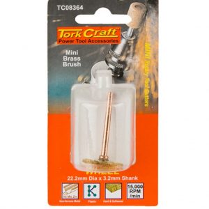 MINI BRASS BRUSH 22.2MM WHEEL