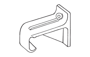 CURTAIN BRACKET RAIL SINGLE x2