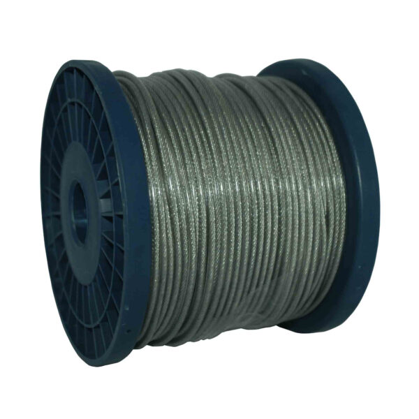 STEEL CABLE 1.6-3.2MM PVC PER METER