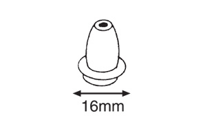 CURTAIN TOGGLE SMALL PLASTIC