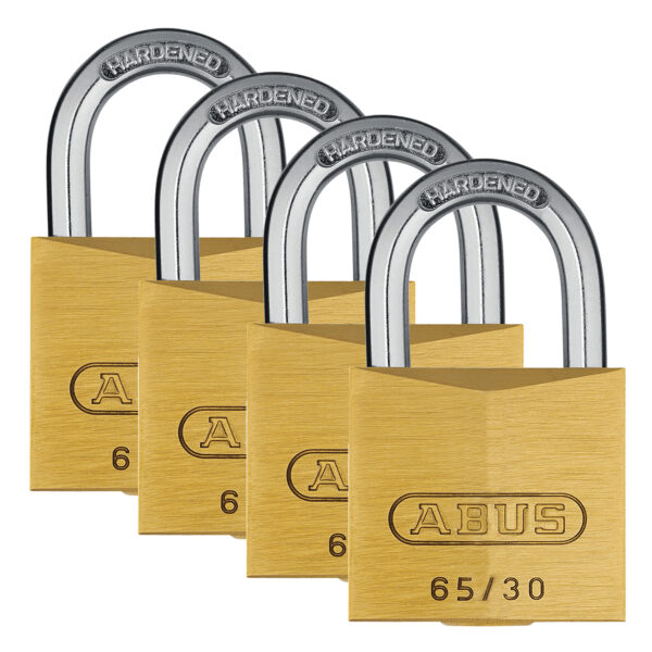 PADLOCK ABUS 65/30MM 4PACK K/A