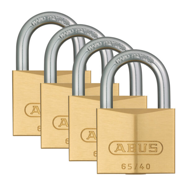 PADLOCK ABUS 65/40MM 4PACK K/A