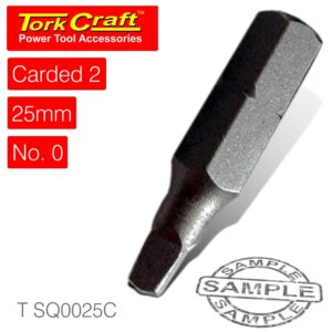 BIT SCREWDRIVER SQ .0X25MM X2