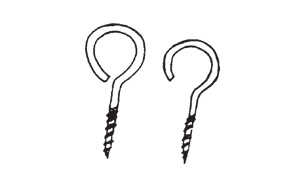 CURTAIN HOOKS & EYES
