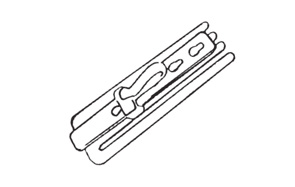 CURTAIN HOOKS NYLON ADJ X10