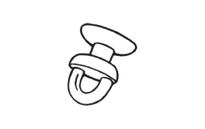 CURTAIN GLIDERS BUTTON X50