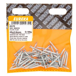 NAIL M/FLUTED FLAT 25X2.8MM 100G