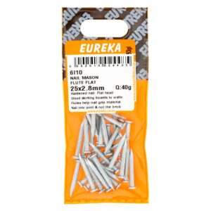NAIL M/FLUTED FLAT 25X2.8MM 40G