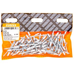 RIVET BL ALM OPEN 4.8X8MM X100