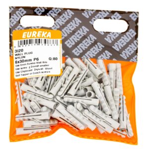 WALL PLUG NYLON 6X30MM P6X80