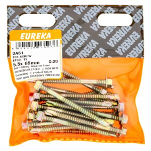 TEK SCREW ST 5.5X65MM X20