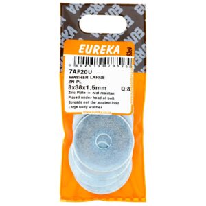 WASHER LARGE ZP 8X38X1.5MM X8