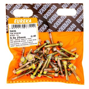 TEK SCREW ST 5.5X25MM X40