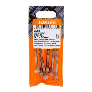 TEK SCREW ST 5.5X60MM X6