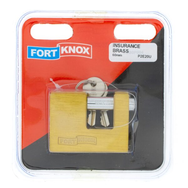 PADLOCK INSURANCE 60MM BRS