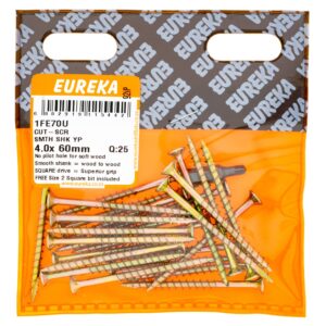CUT-SCR SHK YP 4X60MM X25