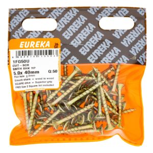 CUT-SCR SHK YP 5X40MM X50