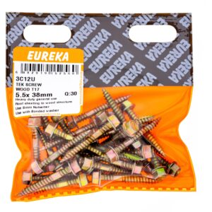 TEK SCREW WOOD T17 5.5X38MM X30
