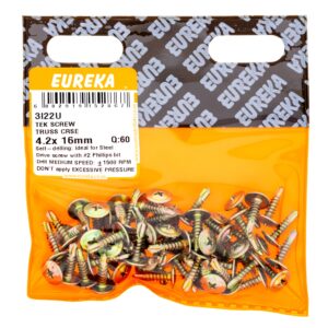 TEK SCREW TRUSS/C 4.2X16MM X60