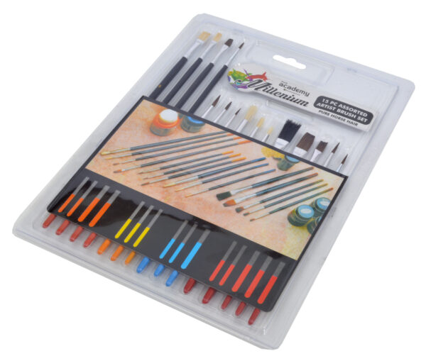 PAINT BRUSH ART&CRAFT MULTI 15PC