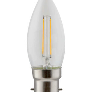 LED FILAMENT CANDLE 2W BC WARM WHITE