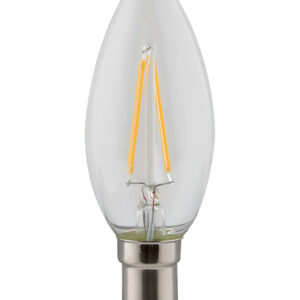 LED FILAMENT CANDLE 2W SBC WARM WHITE
