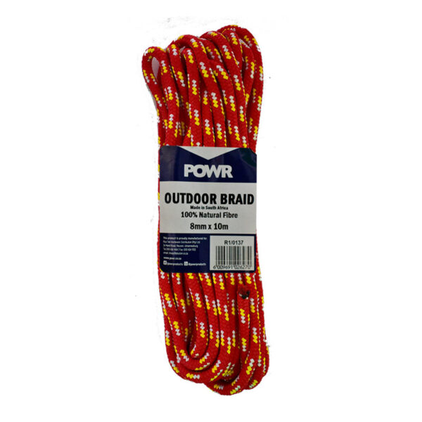 ROPE BRAID OUTDOOR 8MM X10M