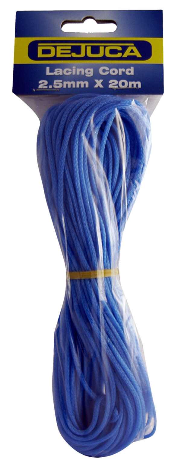 ROPE LACING-CORD 2.5X20M BLUE