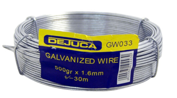 GALVANISED WIRE 1.60MM 250GR +-15M