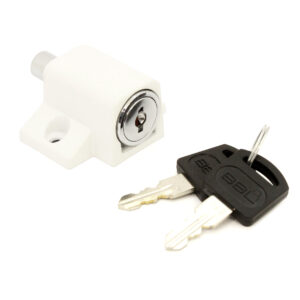 LOCK PATIO PUSHLOCK WHITE