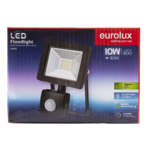 LED FLOOD SMD SLIM 10W + MOTION SENSOR