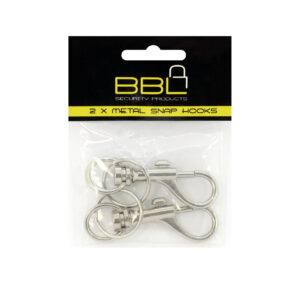 KEY TAG SNAP HOOK METAL X2