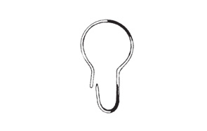 CURTAIN SHOWER RINGS X10 METAL