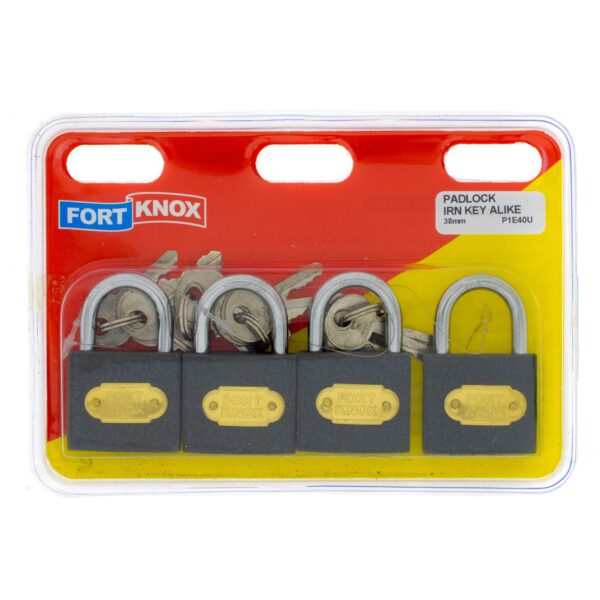 PADLOCK K/A 38MM IRON QUAD