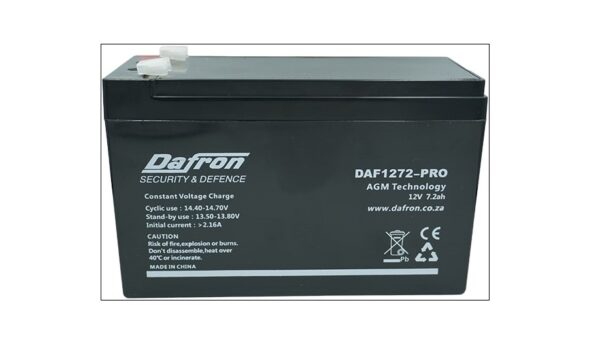 BATTERY 12V 7.2AH DAFRON