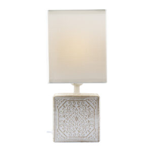 LAMP TABLE MADERIA WHITE