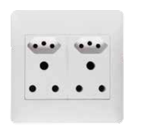 APOLLO SOCKET DBL+2 X IEC UN-SWITCHED