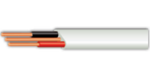 FLAT TWIN&EARTH 1.5MM 05M WHT