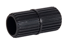 CURTAIN CONNECTOR STR 19MM BLACK