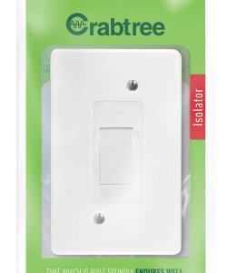 ISOLATOR 30A DP VERTICAL 2X4 FLUSH CRABTREE