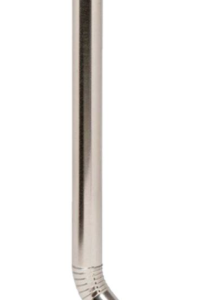 GUTTER DOWNPIPE 75X2,7+SHOE ROUND