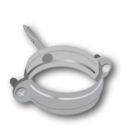 GUTTER HOLDERBAT 75MM ROUND