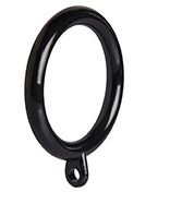 CURTAIN RINGS 53MM O/D X 7MM PL BLCK 10'S