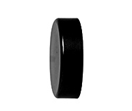 CURTAIN FINIAL DISC 19MM PLST BLCK 2'S