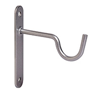 CURTAIN BRACKET SINGLE HOOK 19MM S/CHR