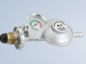 GAS REGULATOR BULLNOSE W/GAUGE
