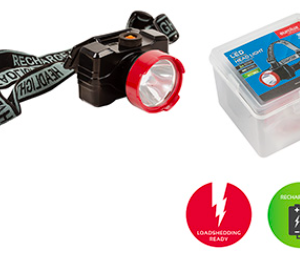 LED RECHARGEABLE HEADLAMP 1W